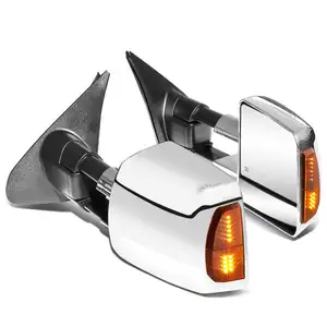 Menerima penyesuaian cermin LED sinyal belok cahaya cermin mobil mencegah getaran menarik cermin untuk Tundra