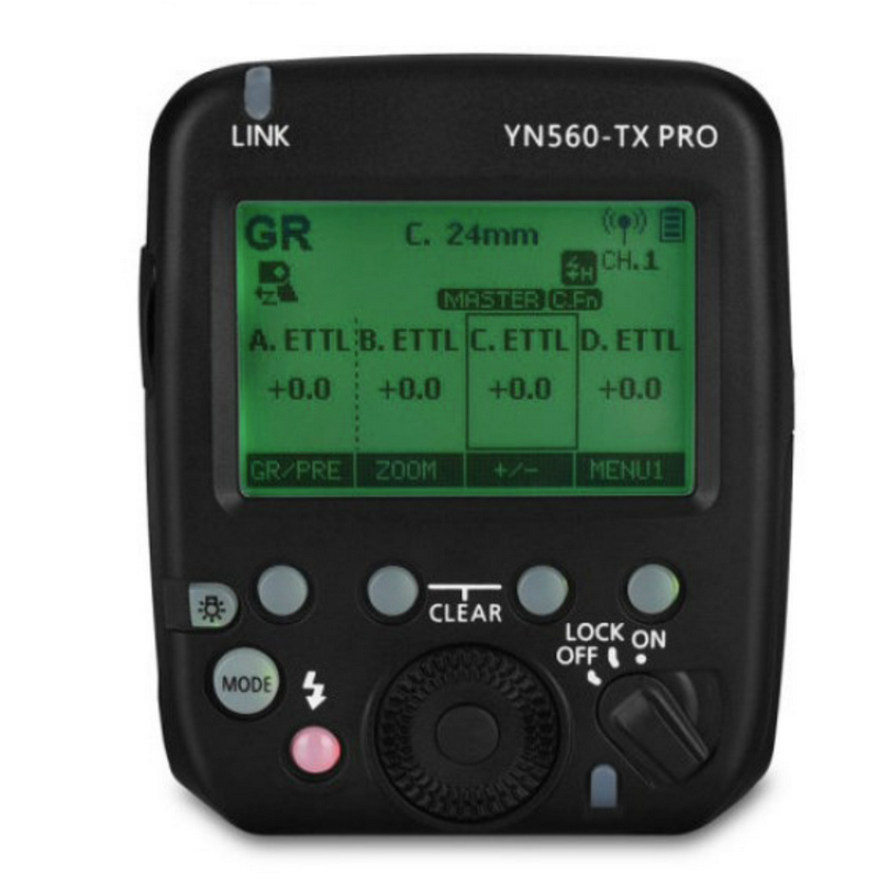 Светодиодная лампа для видеосъемки YONGNUO триггер вспышки камеры YN560-TX PRO 2,4G Беспроводная вспышка Speedlite передатчик с ЖК-экраном для цифровой зеркальной камеры Nikon