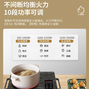 Multifunctional Electric Ceramic Cooktop 3500W Touch Control Induction Cooker For Stir Frying Household Use - Product Image 2