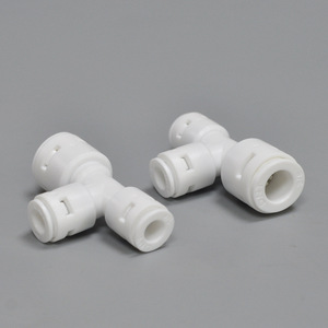 Conector de 3 vías para purificador de agua, 1 entrada, POM de grado alimenticio, conexión rápida para accesorios de sistemas de ósmosis inversa - Product Image 2