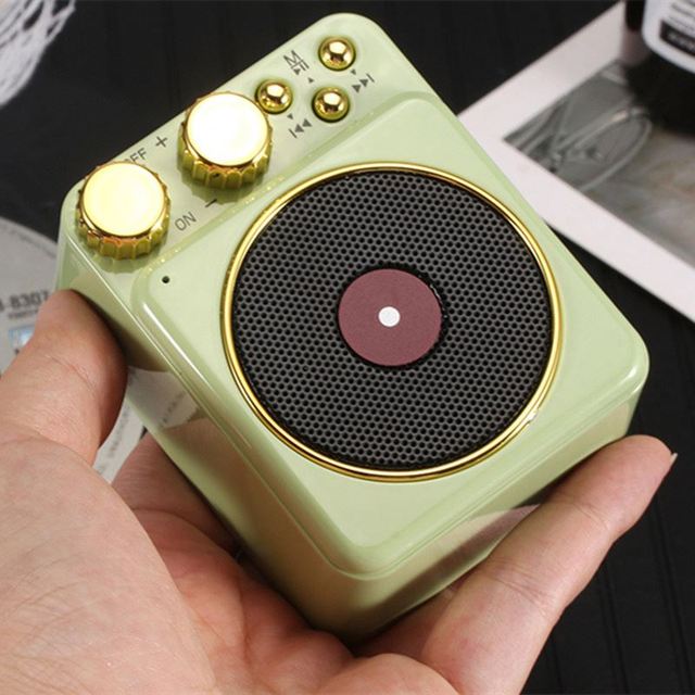 New Vintage Mini Portable Wireless Audio Speaker Wireless Creative Gift Speaker T10 Supports TF Card FM Radio Music