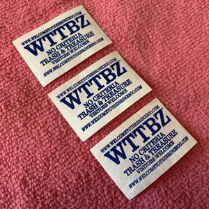 Hải quân màu xanh mềm rửa chăm sóc Tyvek vải nhãn, bền không thấm nước màn hình lụa in Tyvek giấy thẻ - Product Image 1