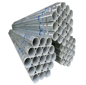 Tubo de aço galvanizado de metal industrial chinês de comprimento personalizado, tubo redondo de aço para venda, 2024