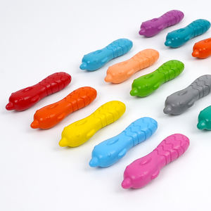 Crayons en plastique souple en forme de <span class=keywords><strong>dauphin</strong></span> entièrement personnalisables, 24 couleurs, dans un kit de peinture éducatif, nuances pour l'apprentissage et la créativité - Product Image 6