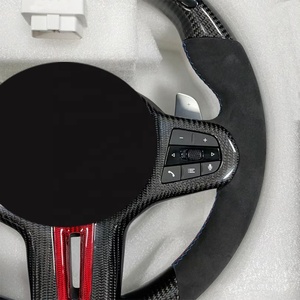 Accesorios Modificados para Automóviles, Volante LED, Cubierta de Volante de Fibra de Carbono, Volante de Alcántara para <span class=keywords><strong>BMW</strong></span> Serie 3 - Product Image 4