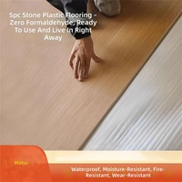Plancher en vinyle SPC de luxe 4 mm, étanche, écologique, design 3D pour chambre, salon, villa, installation intérieure 5