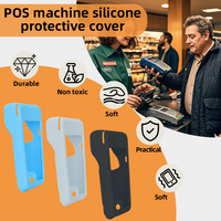 Étui pour terminal de point de vente WJM pour Pax A99 Windows en silicone avec connectivité USB, imprimante thermique monochrome, étanche et anti-chute