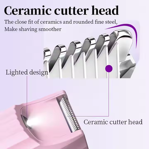 เครื่องโกนขนบิกินี่แบบทูพีฟสำหรับผู้หญิงเครื่องโกนหนวดไฟฟ้าไร้สายไม่เจ็บไม่เจ็บใช้เปลี่ยนได้สำหรับเดินทาง - Product Image 3