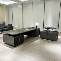 Escritorio Inteligente Inalámbrico de Alta Gama, Panel Extensible de MDF, Plegable, Portátil, Almacenamiento, Diseño Moderno en Madera