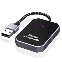 Convertisseur d'adaptateur carplay sans fil KW960 boîte de transfert ios carplay / android auto 2 en 1 boîte carplay de liaison de téléphone sans fil jeu de voiture