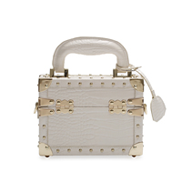 Mini-coffret à bijoux rectangulaire fait main pour femme, sac à main mini-coffret fait main