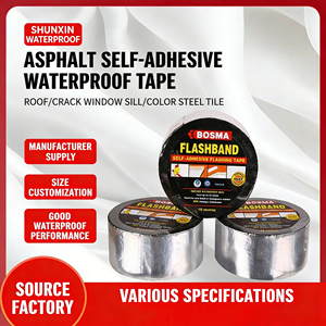 Cinta Asfáltica Autoadhesiva de Betún, Impermeable y Resistente al Agua, <span class=keywords><strong>para</strong></span> <span class=keywords><strong>Techos</strong></span>, Fabricación OEM/ODM, en Varios Colores - Product Image 2