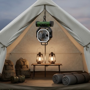 20000mAh Outdoor Camping Fan LED <b>Light</b> Remote Control Timer Reverse Charging USB Rechargeable for Car Household Use Quiet - Product Image 1