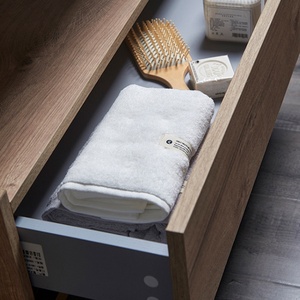 Light Luxury Modern Double Basin Bathroom <b>Vanity</b> Combo Wash Basin Wall-mounted Smart <b>Mirror</b> Cabinet Melamine Board Lacquer - Product Image 6