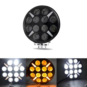 Lumières rondes de travail et d'inspection de 9 \ "120W pour véhicules nouvelle pelle de camion modifiée tout-terrain tension 12v - Product Image 2