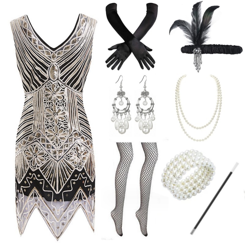 Gold [7-piece dress set 2]