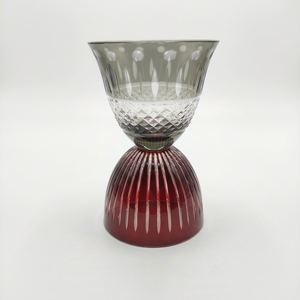Double Head Crystal <b>Wine</b> Glass Carved Pattern <b>Goblet</b> 100ml Modern Bohemian Bar Tableware Break Resistant Machine-Made 6-10 - Product Image 4