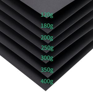 Suministro de fábrica de pulpa de registro de alta calidad, tablero de papel negro de 110g, papel negro para envolver regalos - Product Image 3