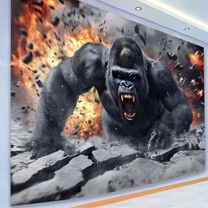 Động Vật Rừng Rậm Tấm Thảm Treo Tường 3D Khủng Long Hổ Gấu Treo Tường Tấm Thảm Nghệ Thuật Trang Trí Chăn Cho Gia Đình Phòng Ngủ Trang Trí Phòng Khách - Product Image 6