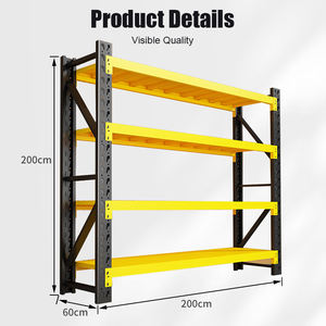 מתלה מחסן מתכת עם הרכבה ללא ספק לאחסון כבד - Product Image 6