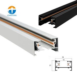 Rail d'éclairage encastré pour surface, 3 phases 4 fils, accessoires pour projecteurs <span class=keywords><strong>LED</strong></span>, système d'éclairage sur rail pour spots <span class=keywords><strong>LED</strong></span> - Product Image 5