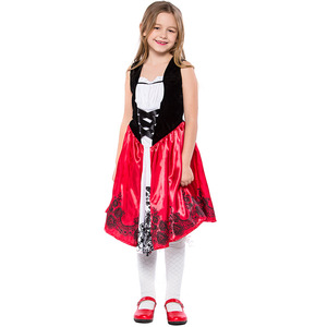 Disfraz de <span class=keywords><strong>Caperucita</strong></span> <span class=keywords><strong>Roja</strong></span> para Niñas, Vestido de <span class=keywords><strong>Caperucita</strong></span> <span class=keywords><strong>Roja</strong></span> y <span class=keywords><strong>Capa</strong></span> <span class=keywords><strong>Roja</strong></span> con Capucha, Disfraz de Halloween para Niñas - Product Image 3