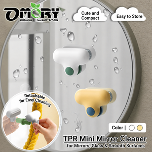 OMORY TPR T-shaped Mirror Water Wiper Cleaner Wiper Stain Scale Remover for Sink Mirror Surface - Product Image 2