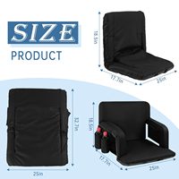 Chaise de sol extérieure pliable personnalisable de haute qualité siège de stade de sport pliant chaise de sport inclinable Portable