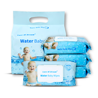 Toallitas de agua pura específicas para bebés | Marca OEM personalizada | Diseño gratuito de aroma y logotipo