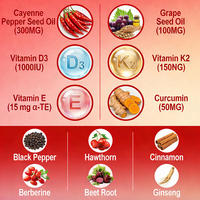Compléments de Capsaïcine Poivre de Cayenne Antioxydant Soutien Immunitaire Formule 12-en-1 Capsules Molles Soutien Métabolique Thermogénique