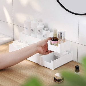 Drawer Organizer Box <b>White</b> Rectangular With Compartments For Kitchen <b>Cabinet</b> <b>Storage</b> Bins - Product Image 4