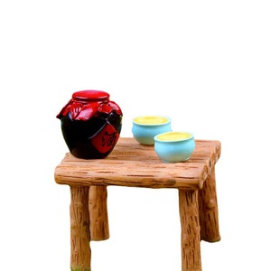 Accessoires de micro-paysage weij : pots à vin, bols, paillis, seaux à eau en bois, piments, <span class=keywords><strong>ail</strong></span>, paniers, stea - Product Image 1