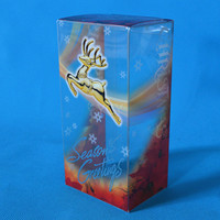 Boîte d'emballage cadeau pliable transparente en PP/PVC écologique personnalisée, motif carré, jetable, pour quincaillerie