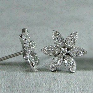 Orecchini con Fiore a Fiocco di Neve in Stile Coreano, Semplici e Versatili, Gioielli da Donna - Product Image 6