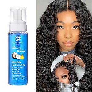Kiểm soát tạo kiểu tóc bọt mạnh mẽ giữ xoăn tóc giả Mousse tạo kiểu tóc dừa và Shea dầu tóc mousse cho lọn tóc và sóng - Product Image 6
