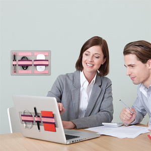 Organizador de Cables para Oficina, Tipo Gancho Rectangular, Accesorio para Gestión de Cables de Portátiles - Product Image 3