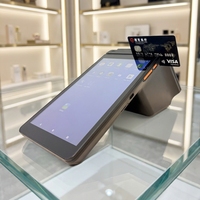 Terminal de point de vente portable 8 pouces Android 14 avec imprimante thermique 80 mm, lecteur de cartes NFC, 4G LTE, WiFi, système de paiement mobile