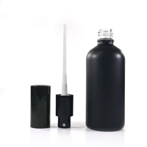 30ml 50ml 100mL forma redonda mate esmerilado negro bomba rociador loción o botella de <span class=keywords><strong>aceite</strong></span> esencial - Product Image 6