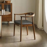 JP Vente en gros Design moderne Fauteuil Kennedy Chaise de salle à manger en bois massif Président Kennedy en bois de frêne pour hôtel Café Restaurant