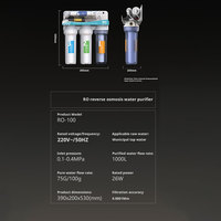 Peralatan Pemurnian Air Universal Connector RO Purifier Dengan Tangki Penyimpanan, Peralatan Pengolahan Air, Alat Pemurnian Air untuk Klinik Rumah Sakit