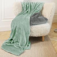 Couverture en flanelle solide imperméable pliable de couleur unie en polyester 100% moderne et personnalisable Orvetex