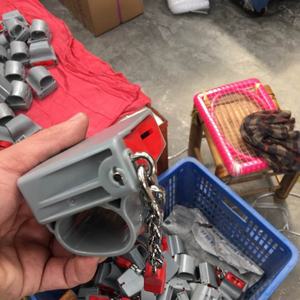 עגלת קניות לסופרמרקט עם ידית אליפטית מעוקלת מפלסטיק ומנעול מטבעות - Product Image 5