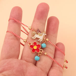 Venta al por mayor griego marzo niños pulsera minimalista Matisse diseño lindo dibujos animados hecho a mano Año Nuevo mujeres niñas joyería regalo - Product Image 4