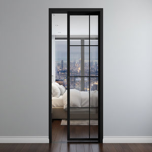 NFRC Certified Aluminum Alloy <strong>Barn</strong>/Hanging Rail <strong>Sliding</strong> <strong>Door</strong> Sound Insulation 3-Year Warranty Bedroom Bathroom Modern Minimalism - Product Image 4