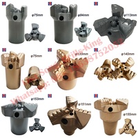 Forets de forage en acier PDC Mine Rock, 7 1/2 pouces, 6 pouces, 8 pouces, forets PDC à 3 ailes, forets de forage pour puits d'eau
