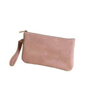 Pochette à maquillage à fermeture éclair de grande capacité, sac de rangement cosmétique multifonctionnel pour un usage quotidien et en voyage, pochette pour téléphone et porte-monnaie - Product Image 1