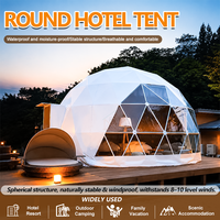Dôme géodésique de luxe pour hôtel, tente de glamping, tente dôme ronde pour le désert, tente dôme Coody Starry Sky pour le camping