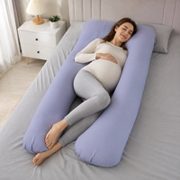 Oreiller de grossesse ergonomique en mousse à mémoire de forme en U pour le soutien maternel, vente en gros directe usine