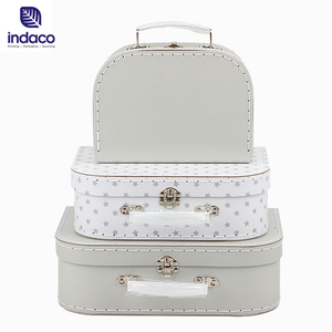 Creative Design Custom Size Rigid Paper <b>Cardboard</b> Baby Clothes Packaging Suitcase Handle Gift <b>Box</b> - Product Image 4