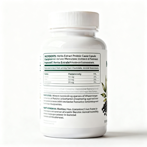 อาหารเสริมสมุนไพรสำหรับวัยหมดประจำเดือนสำหรับผู้ชาย/ผู้หญิง สารสกัดโปรไบโอติกแบบแคปซูล ผสมสารสกัดจากผลพริกไทยดำและขมิ้น - Product Image 3